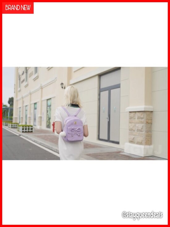 Mini Leather Backpack Purse Set 3 Piece Bowknot Zipper Bags Casual Travel